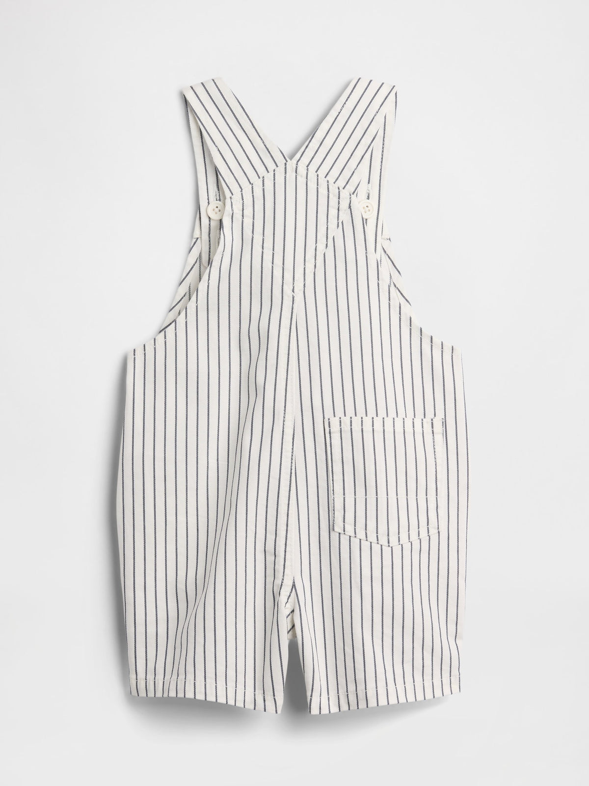 Mavi Seersucker Çizgili Short Tulum