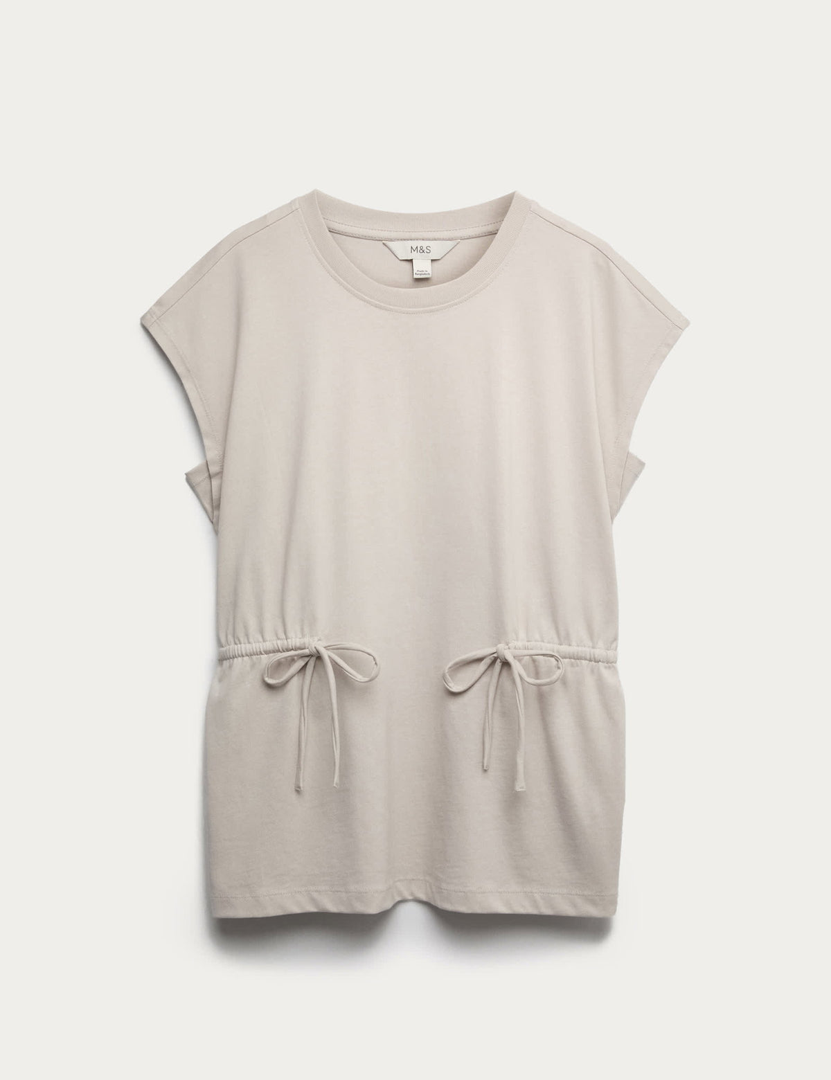 Pamuklu Bel Detaylı T-shirt