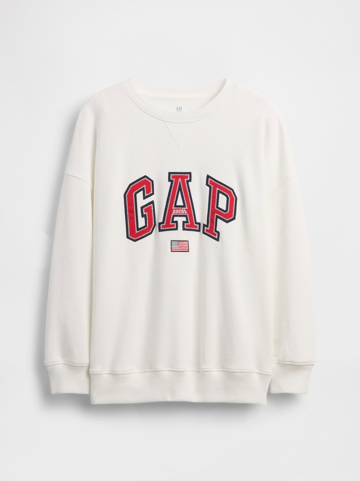 Beyaz Vintagesoft Terry Oversized Grafik Baskılı Sweatshirt