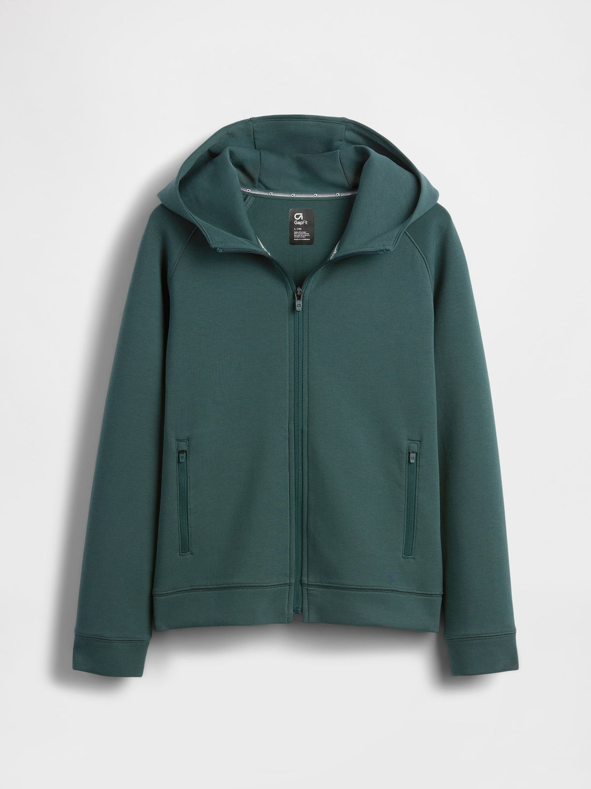 Yeşil Gapfit Teknolojik Fermuarlı Sweatshirt