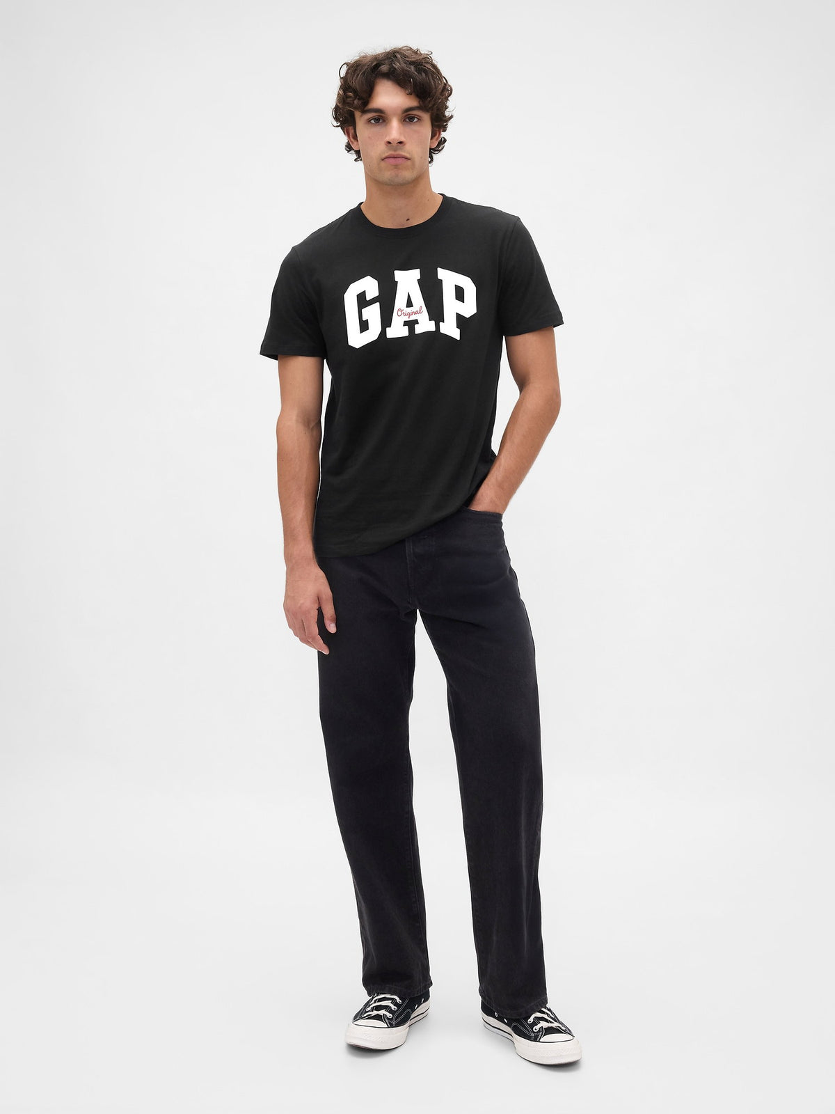 Siyah Everyday Soft Gap Logo T-shirt