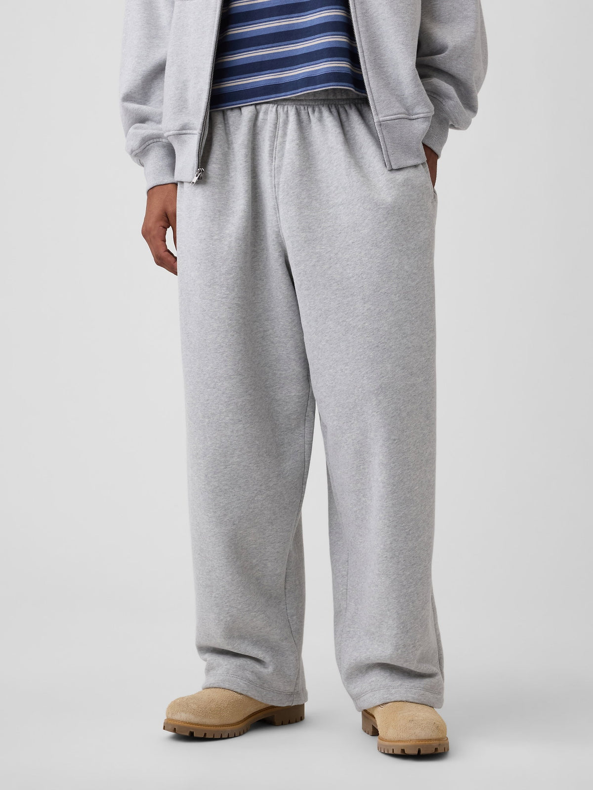 Açık Gri Vintagesoft Baggy Eşofman Altı