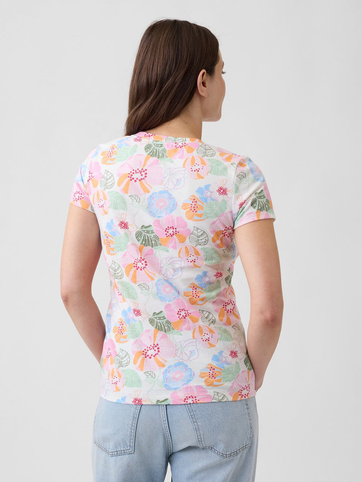 Çok Renkli Gap Logo T-shirt