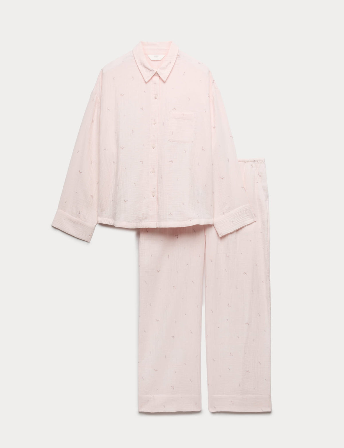 Müslin Uzun Kollu Pijama Takımı