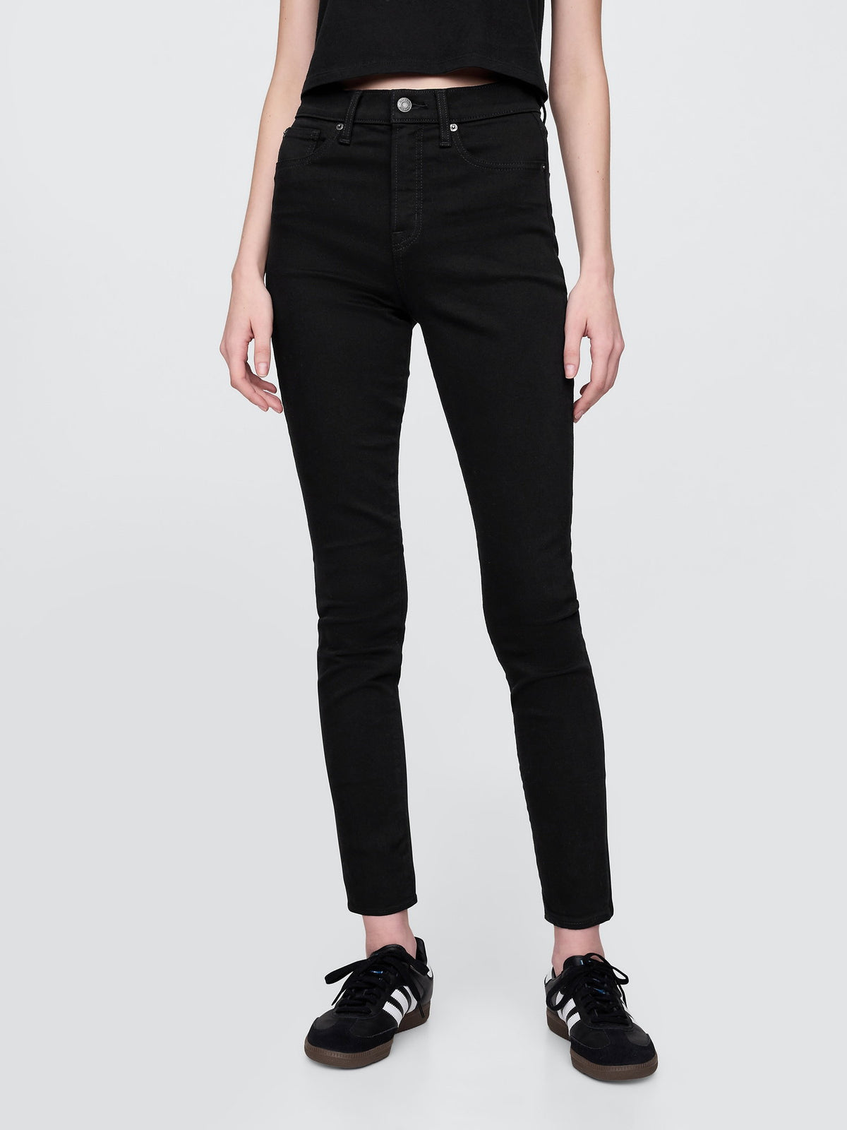 Siyah High Rise True Skinny Washwell™ Jean Pantolon
