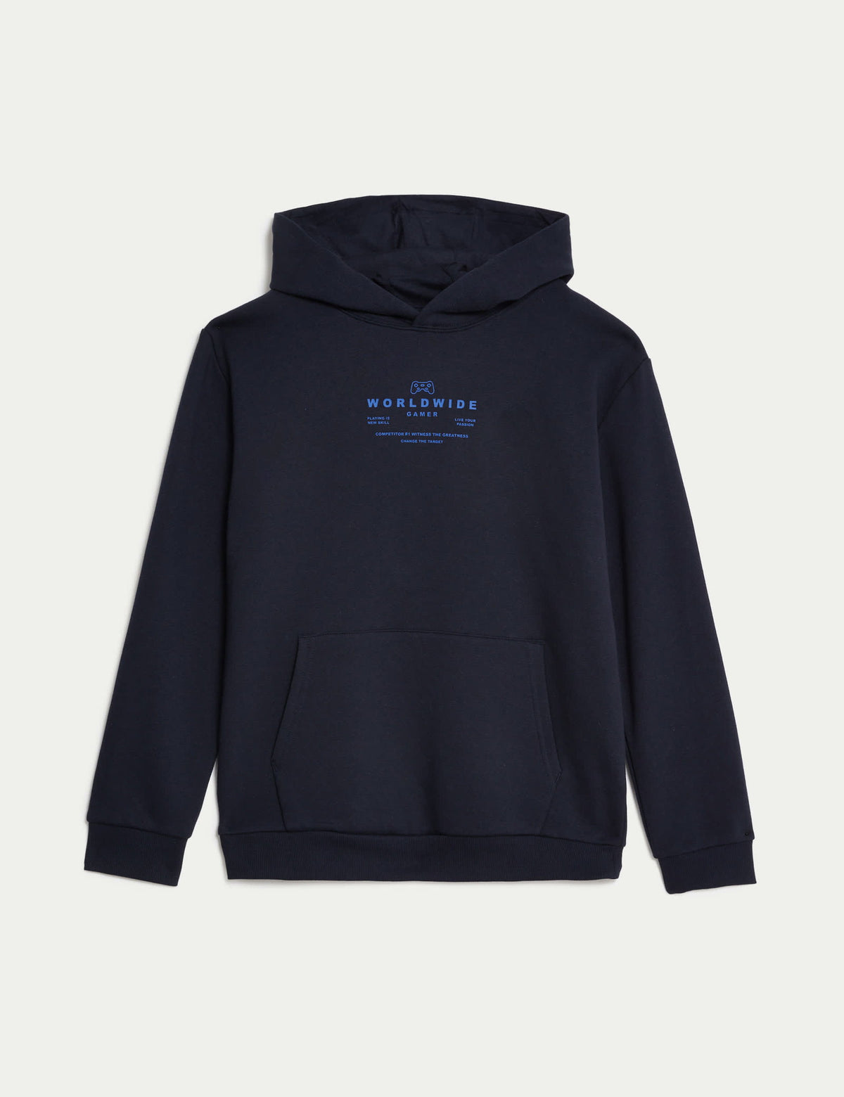 Slogan Desenli Kapüşonlu Sweatshirt (6-16 Yaş)