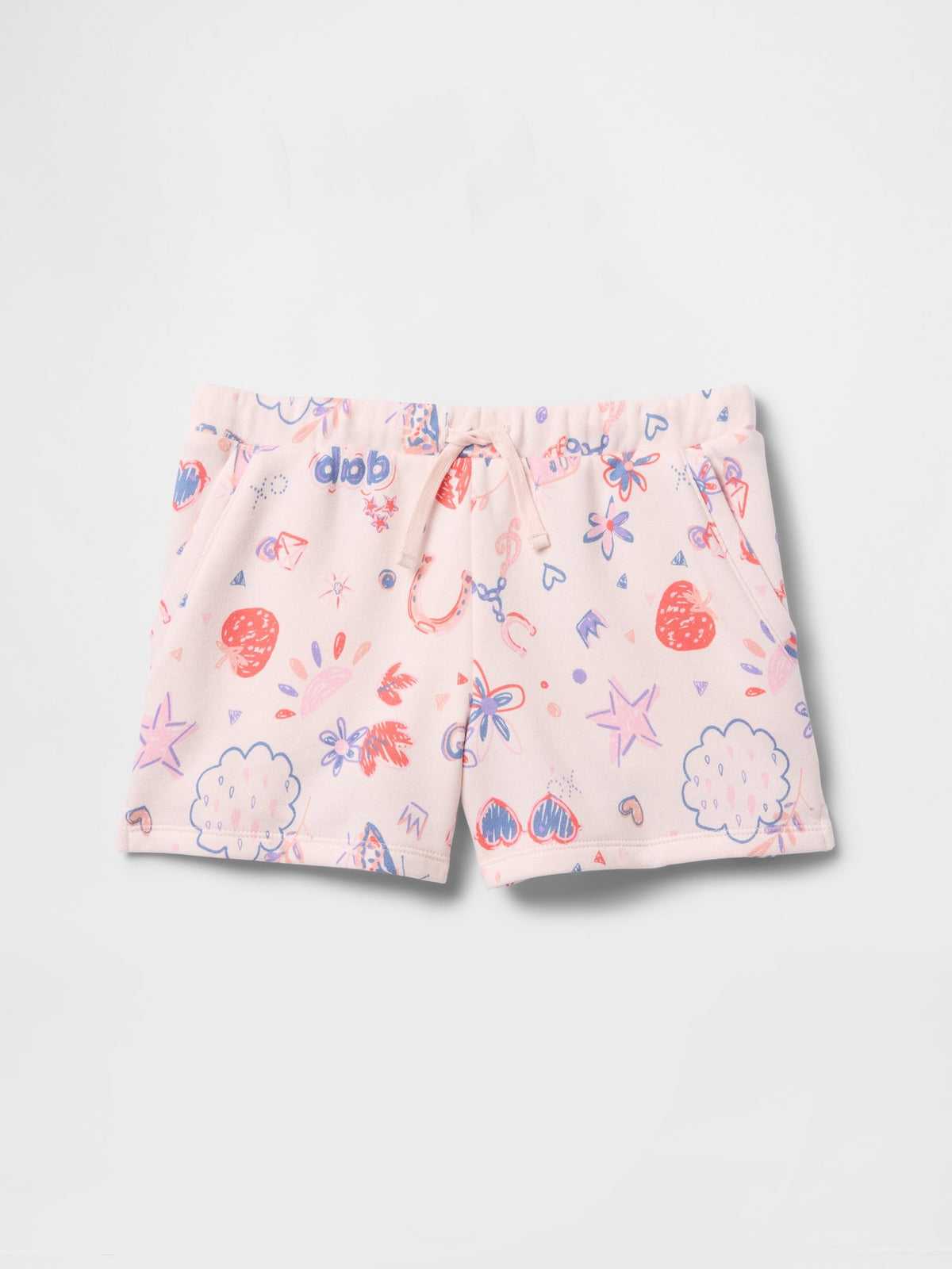 Pembe Gap Logo Fransız Havlu Kumaş Pull-on Şort