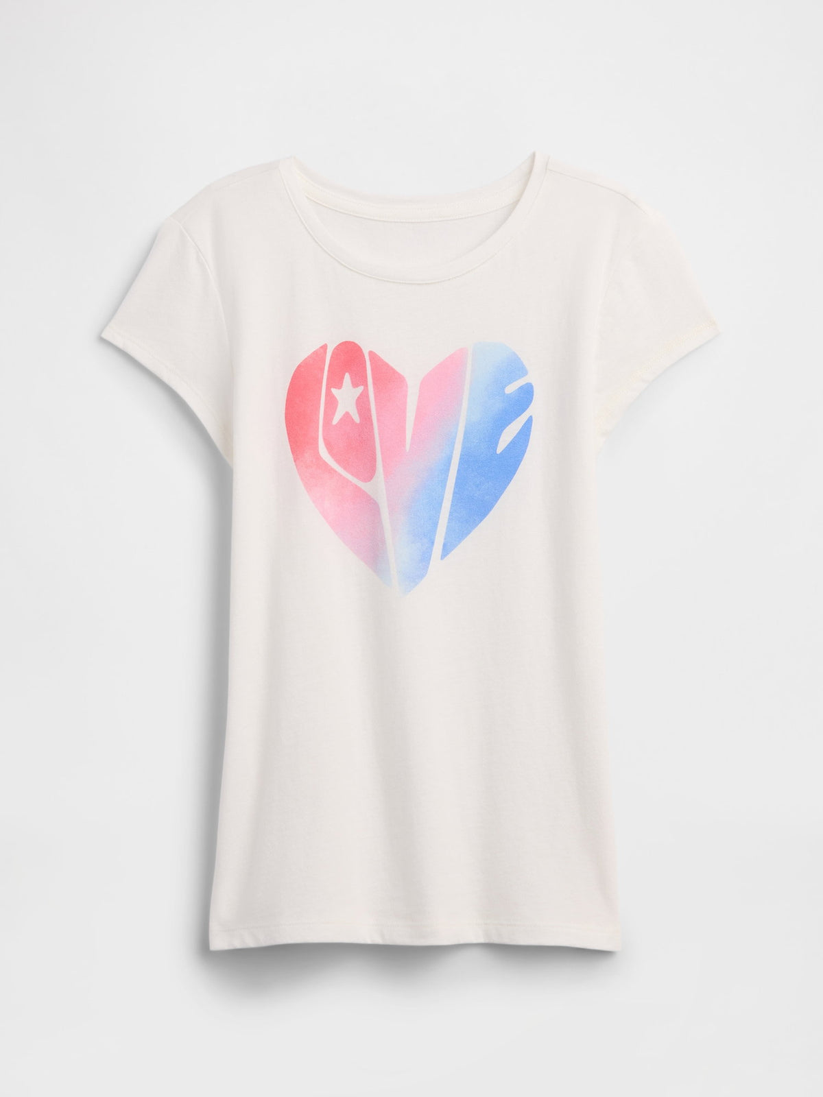 Beyaz Grafik Baskılı T-shirt