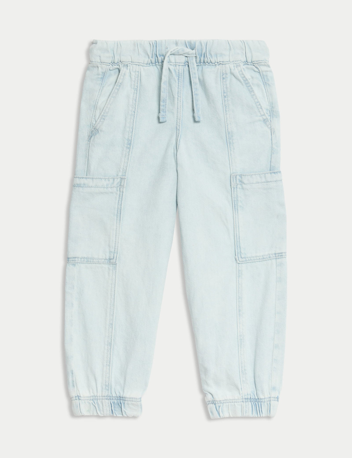 Denim Kargo Pantolon (2–8 Yaş)