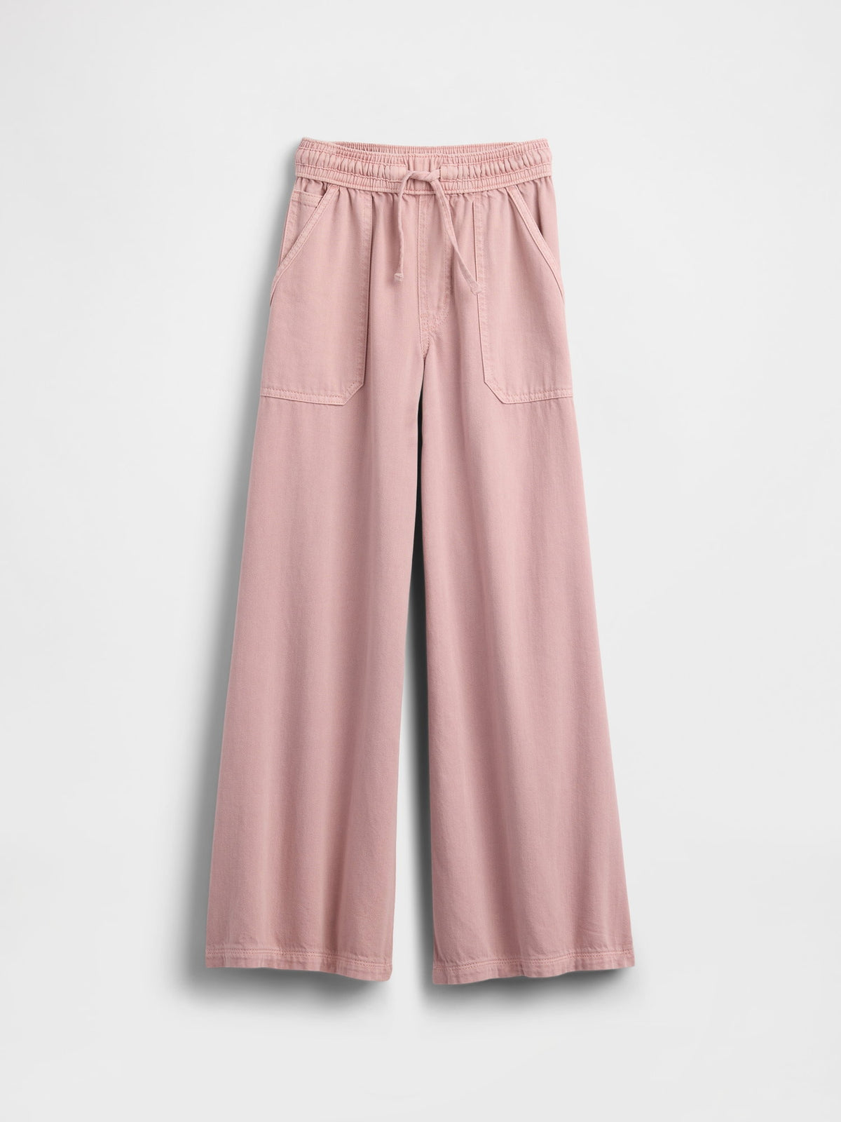 Açık Pembe Çocuklar Düşük Bel Baggy Jean Pantolon