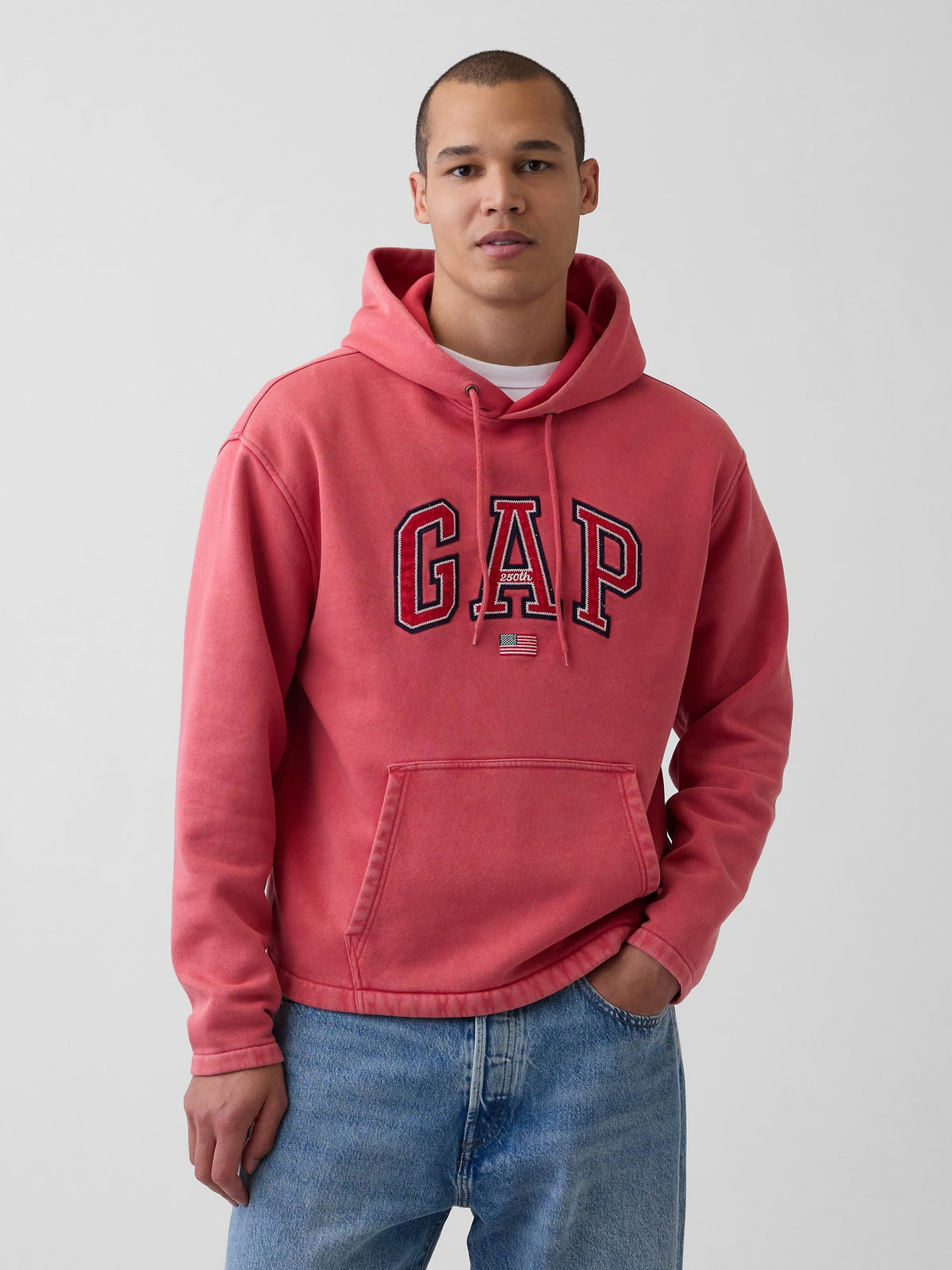 Açık Gri Vintagesoft Oversized Americana Logo Sweatshirt