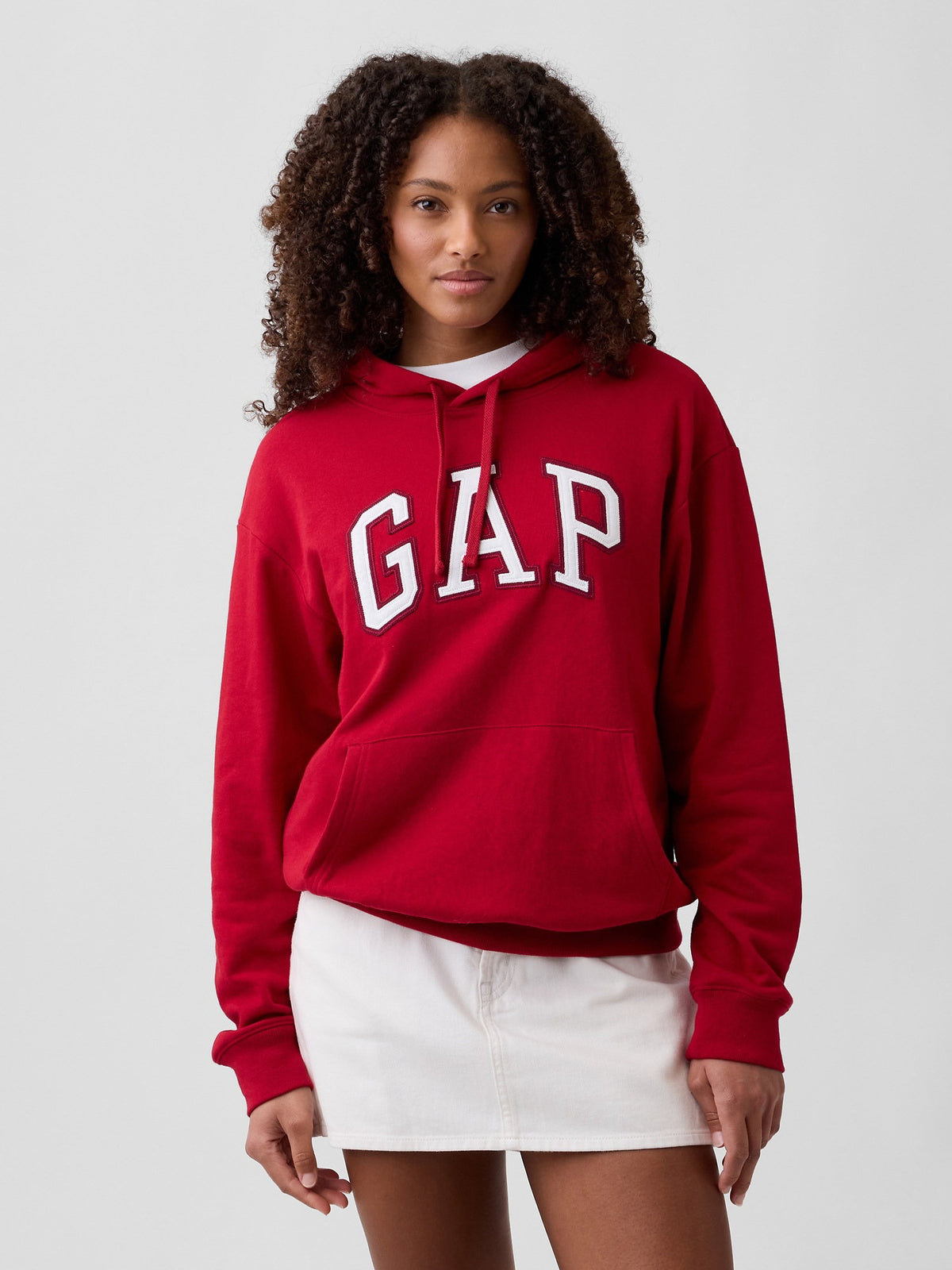 Kırmızı Gap Logo Havlu Kumaş Sweatshirt