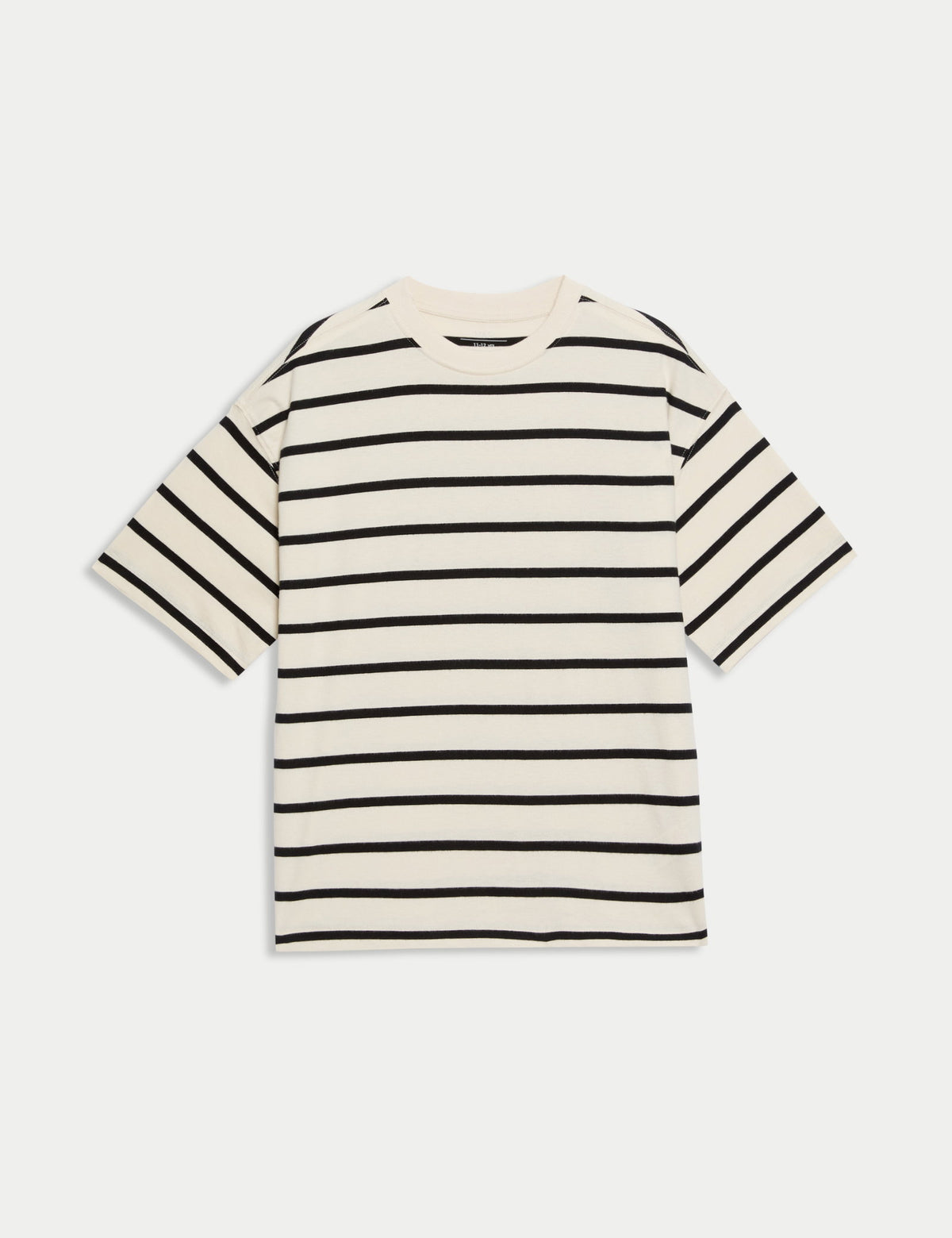 Saf Pamuk Çizgili T-shirt (6-16 Yaş)