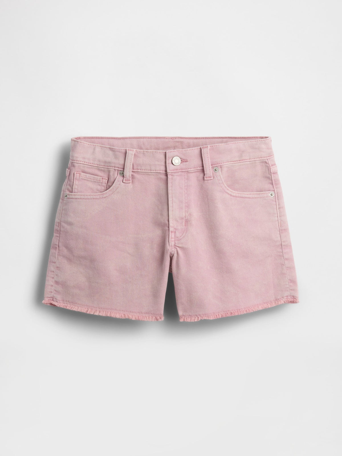 Pembe Low Rise Stride Denim Şort