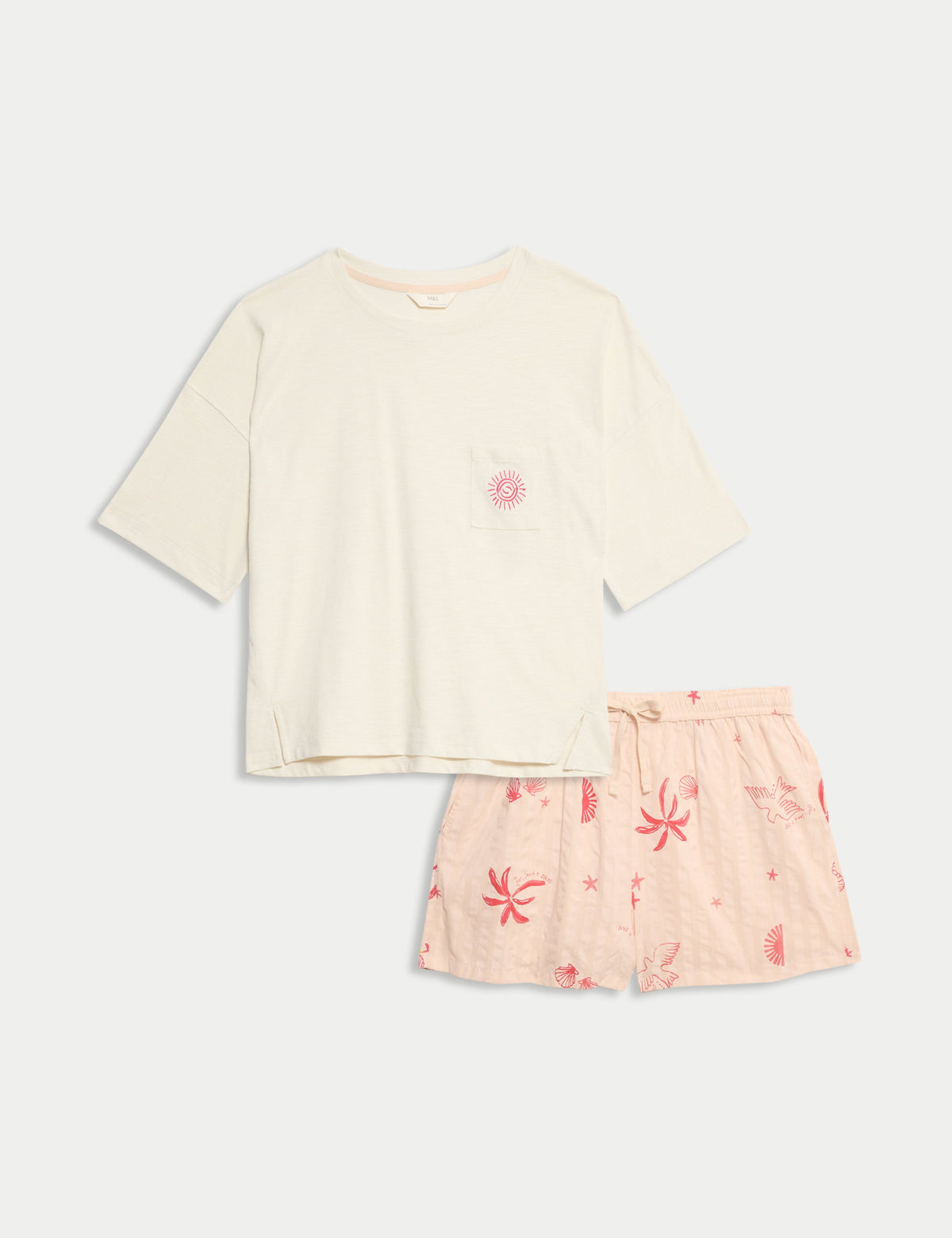 Cool Comfort™ Baskılı Kısa Pijama Takımı