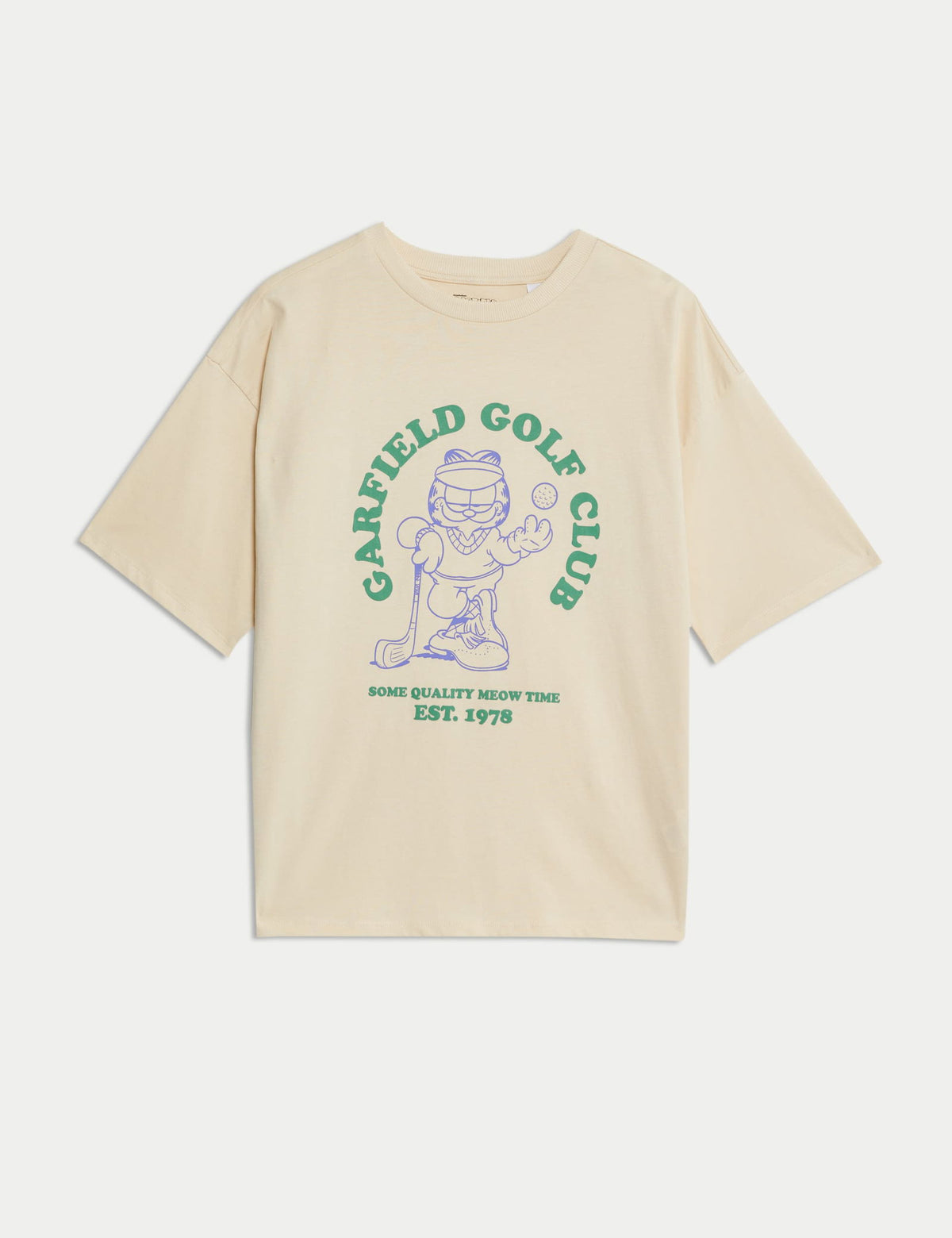 %100 Pamuk Garfield™ Golf Tişörtü (6–16 Yaş)