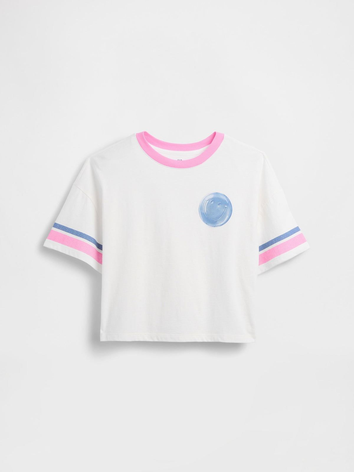 Kırık Beyaz Oversized Grafik Baskılı T-shirt
