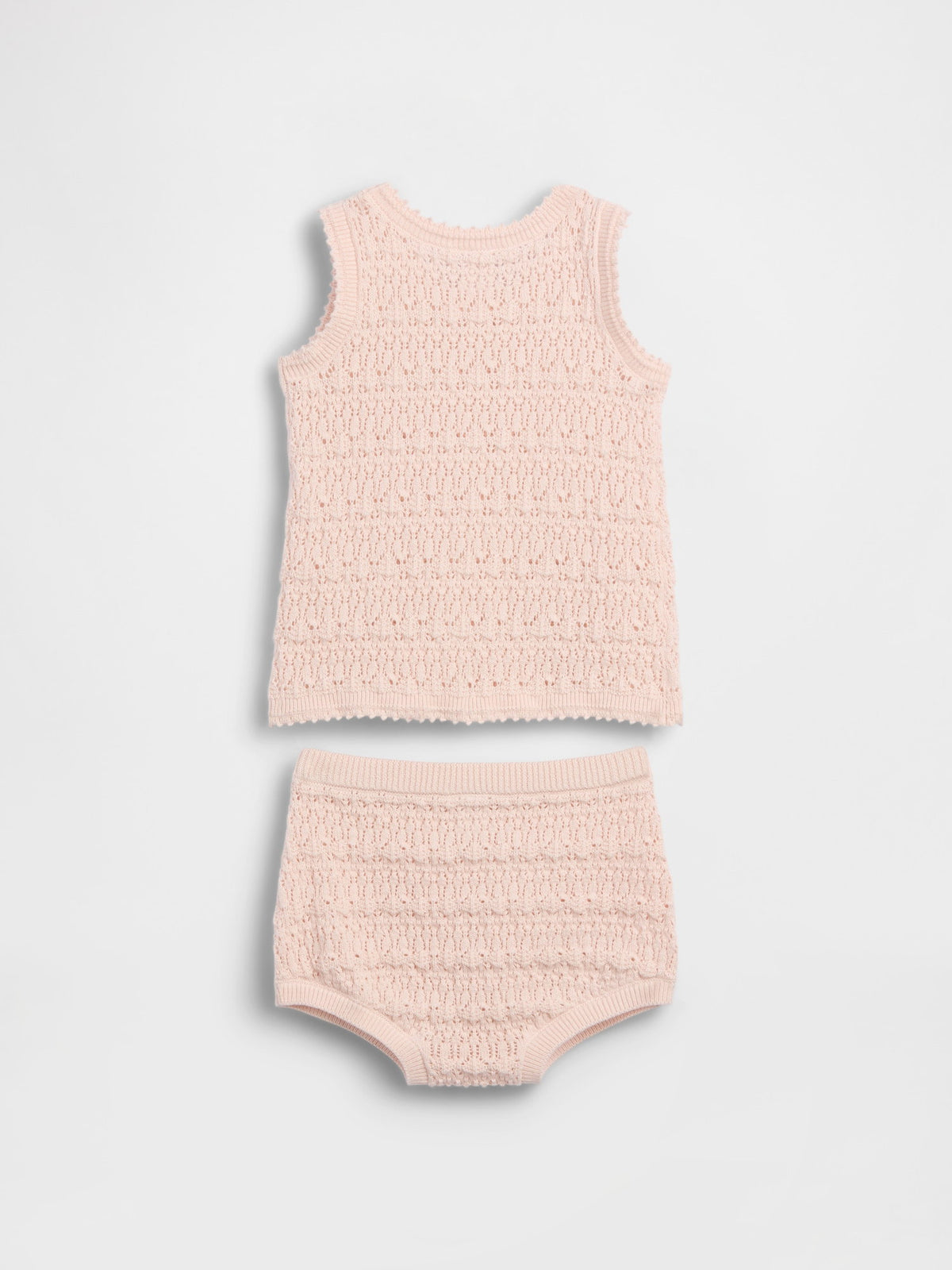 Pembe Baby Crochet Tank Outfit Set