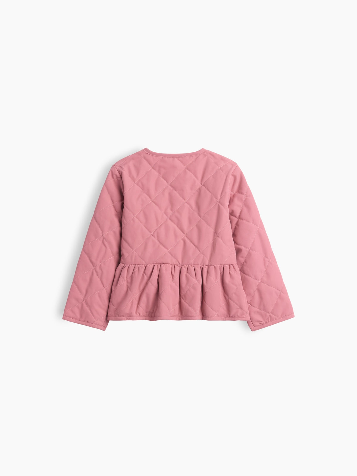 Pembe Quilted Peplum Ceket