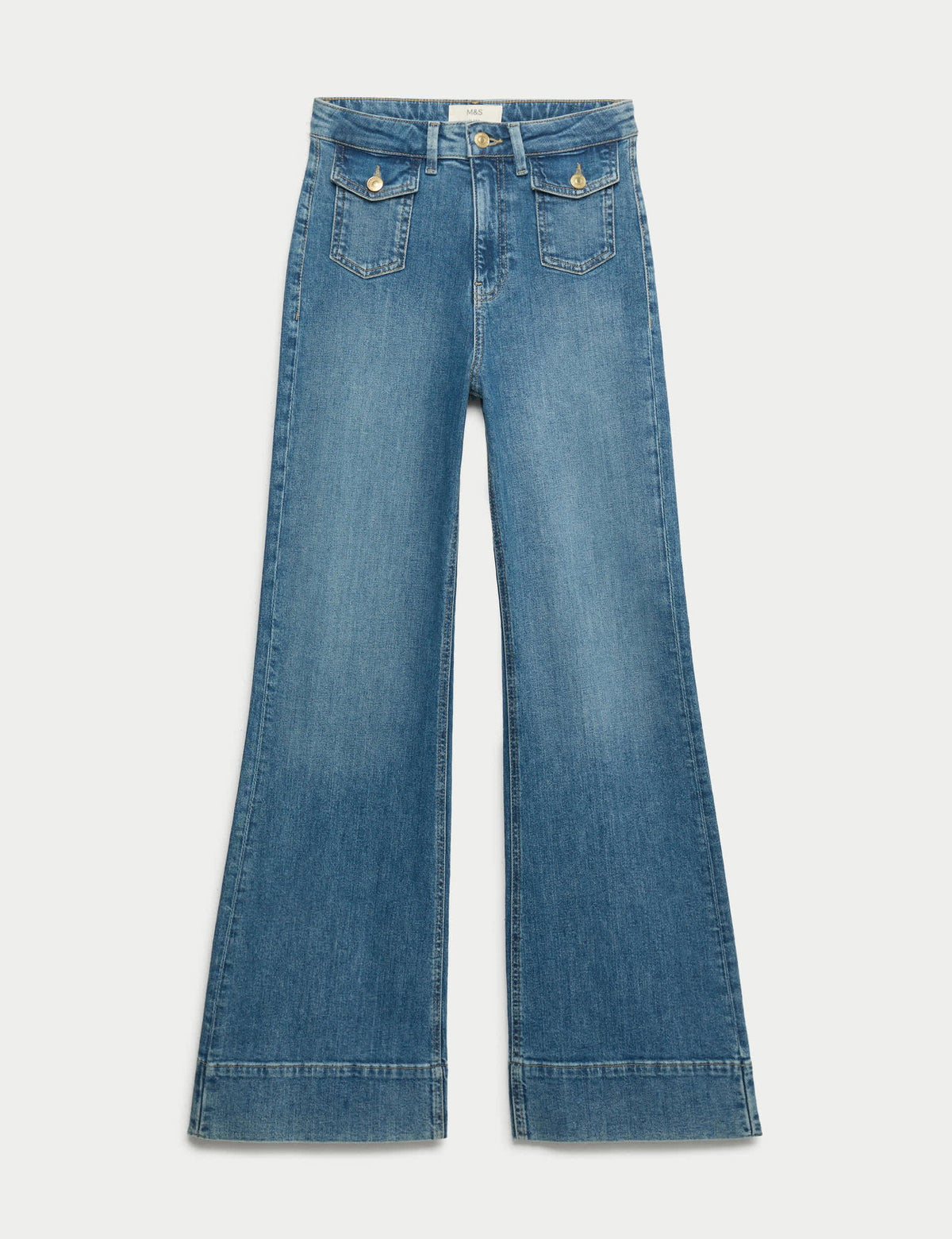 Yüksek Bel Flare Jean