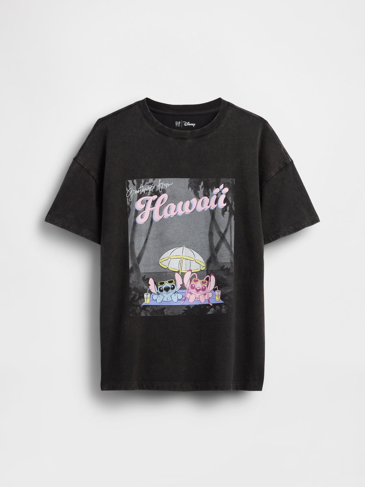 Siyah Disney Oversized Tunik T-shirt