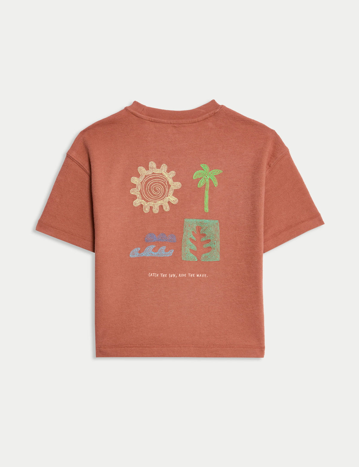 Saf Pamuklu Nakışlı T-shirt (2–8 Yaş)