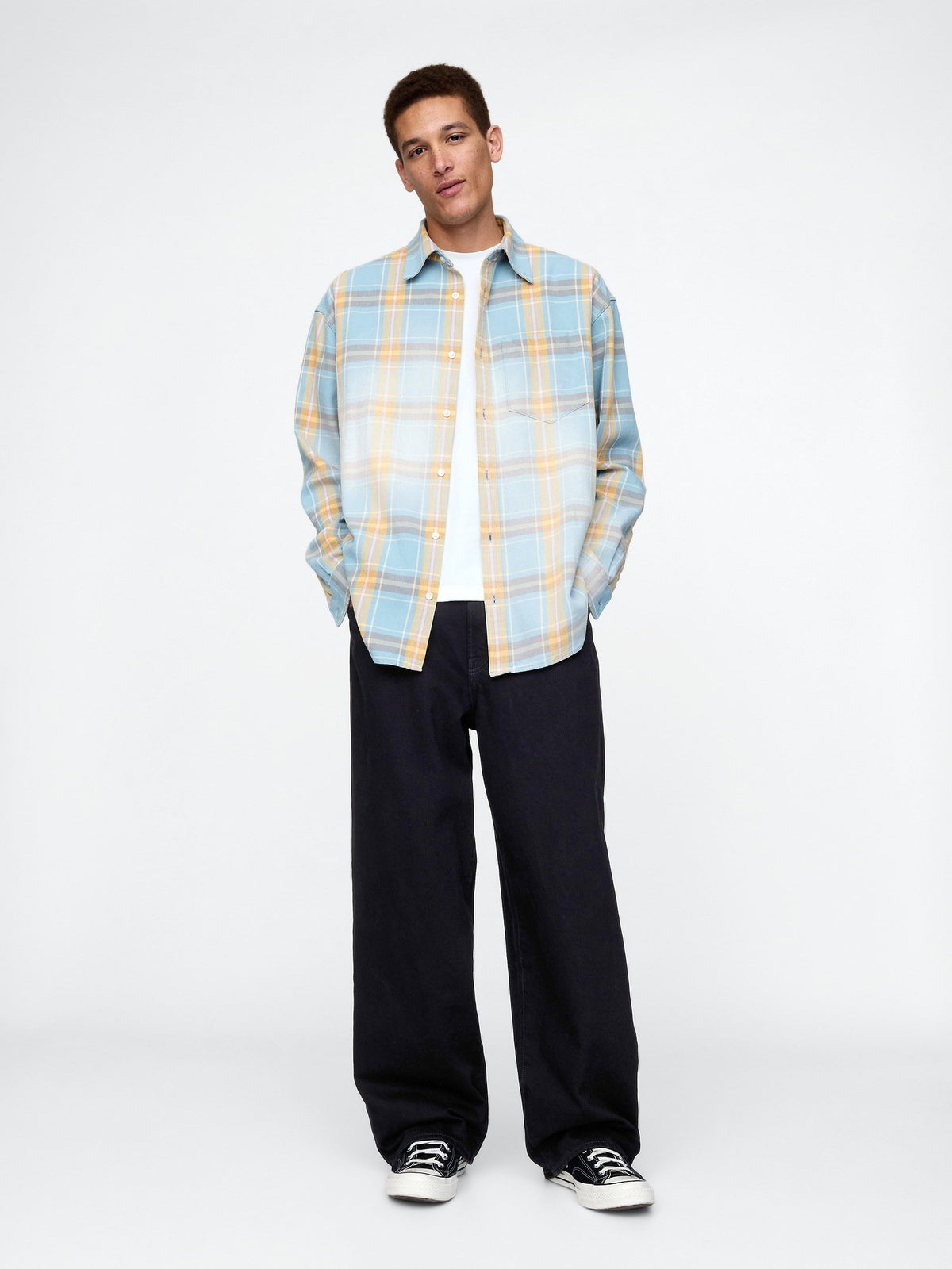 Mavi Sunwashed Twill Oversize Gömlek