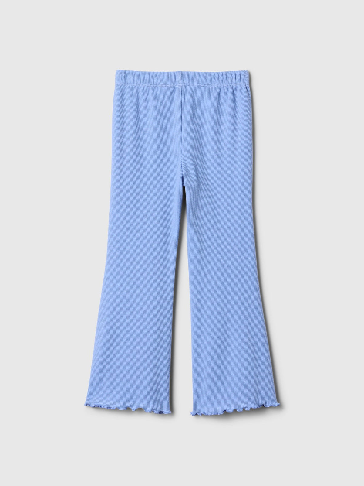 Açık Mavi Fitilli Pull-on Baskılı Flare Tayt