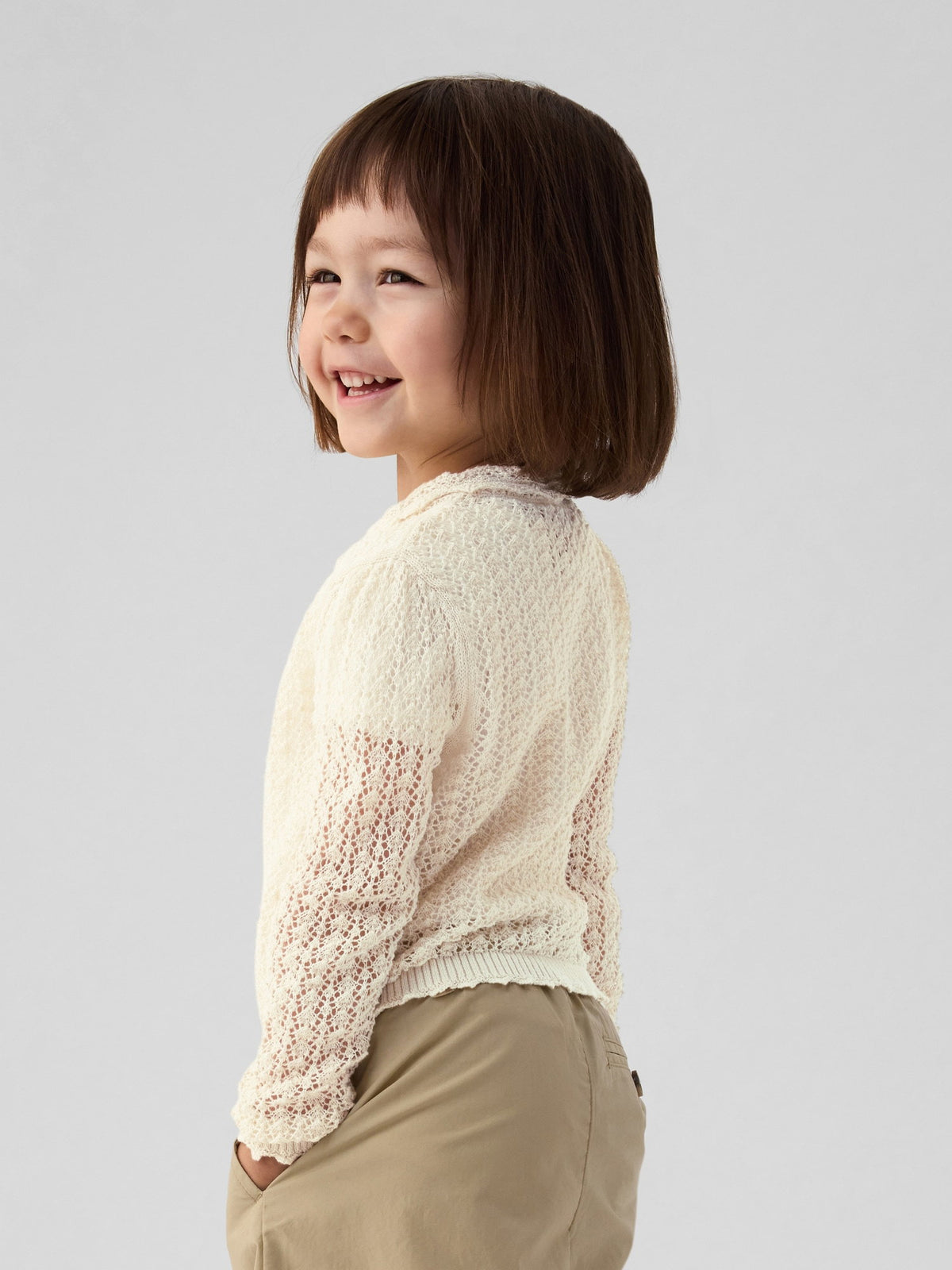 Bej Gap × Dôen Keten Karışımlı Hırka