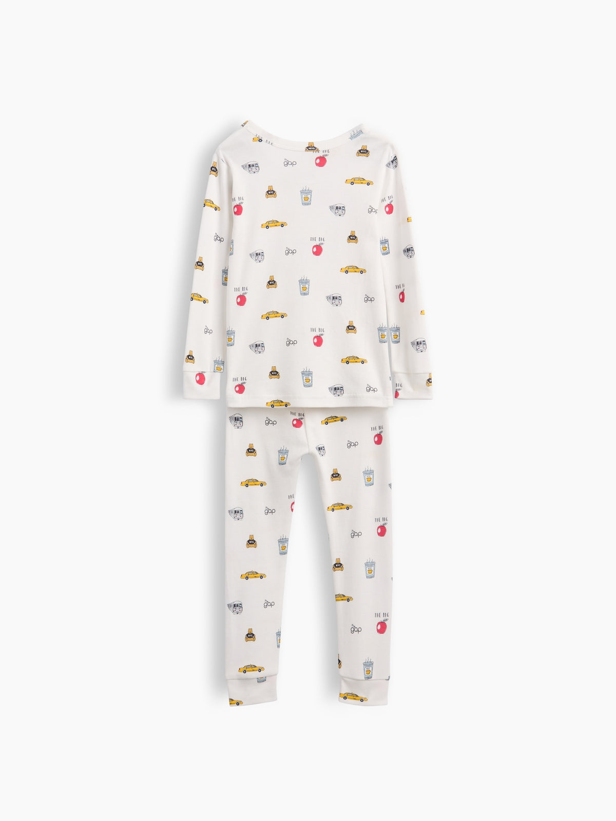 Beyaz Organik Brushed Pamuk Gap Nyc Pijama Takımı
