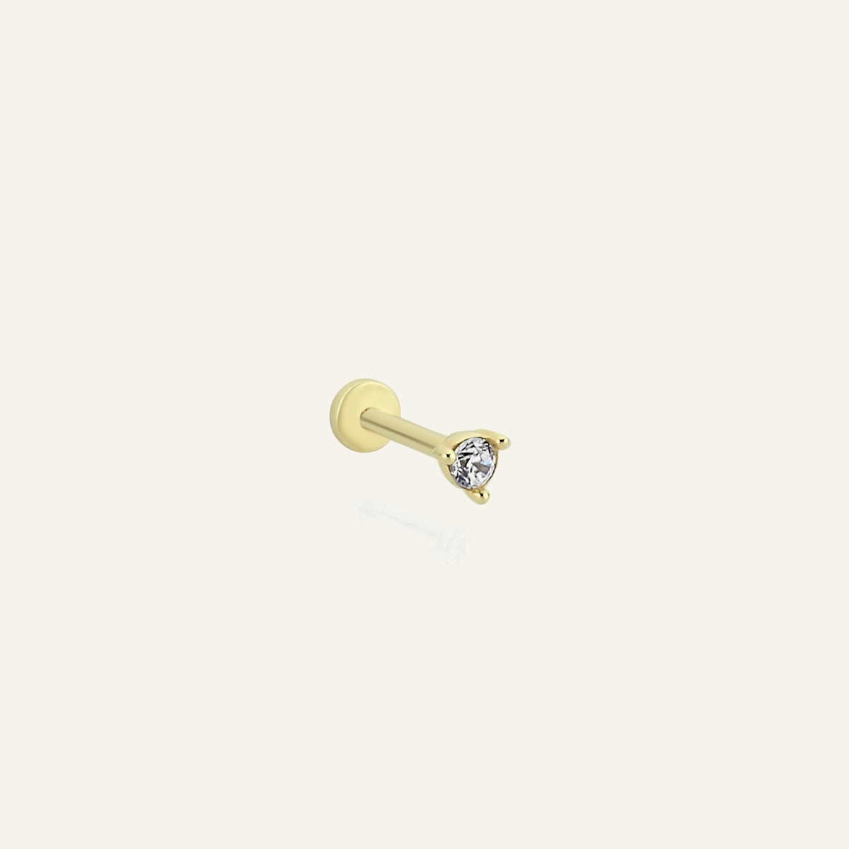 Kesirol Altın Kulak Piercing