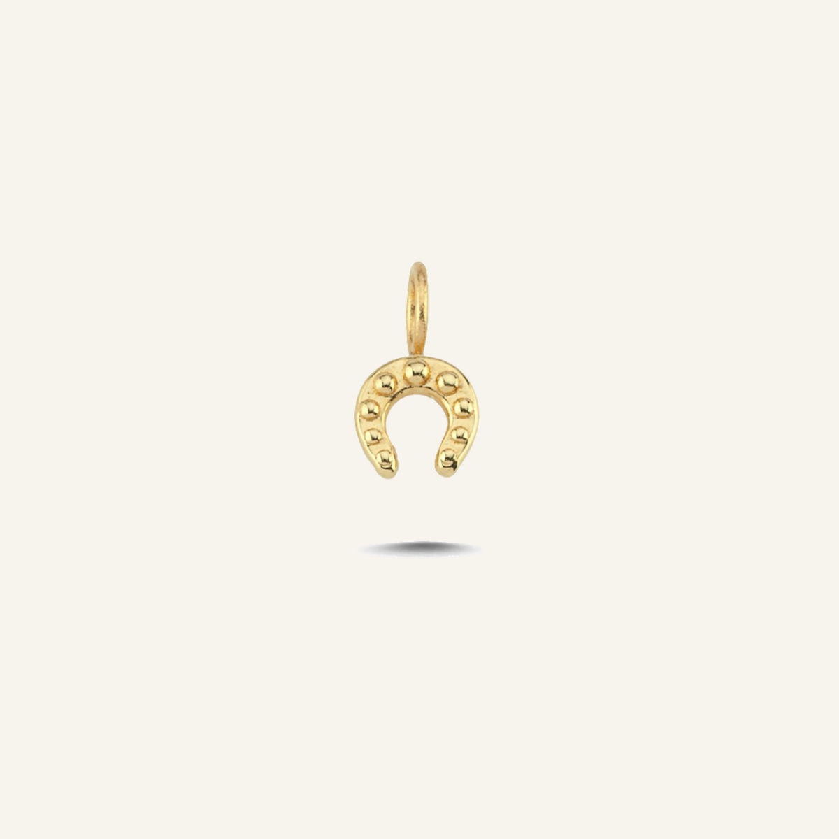 Pointy Horseshoe At Nalı Figürlü Altın Charm