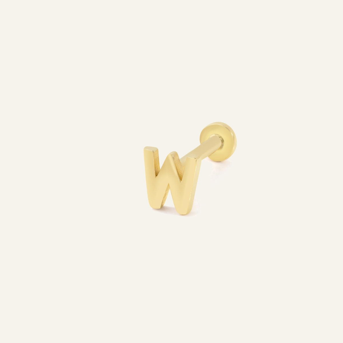 W Harf Altın Kulak Piercing