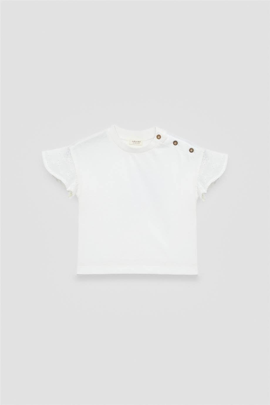 Kız Bebek Ekru Tshirt