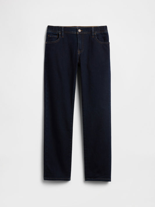 Koyu Mavi Slim Sweatpant Jean Pantolon