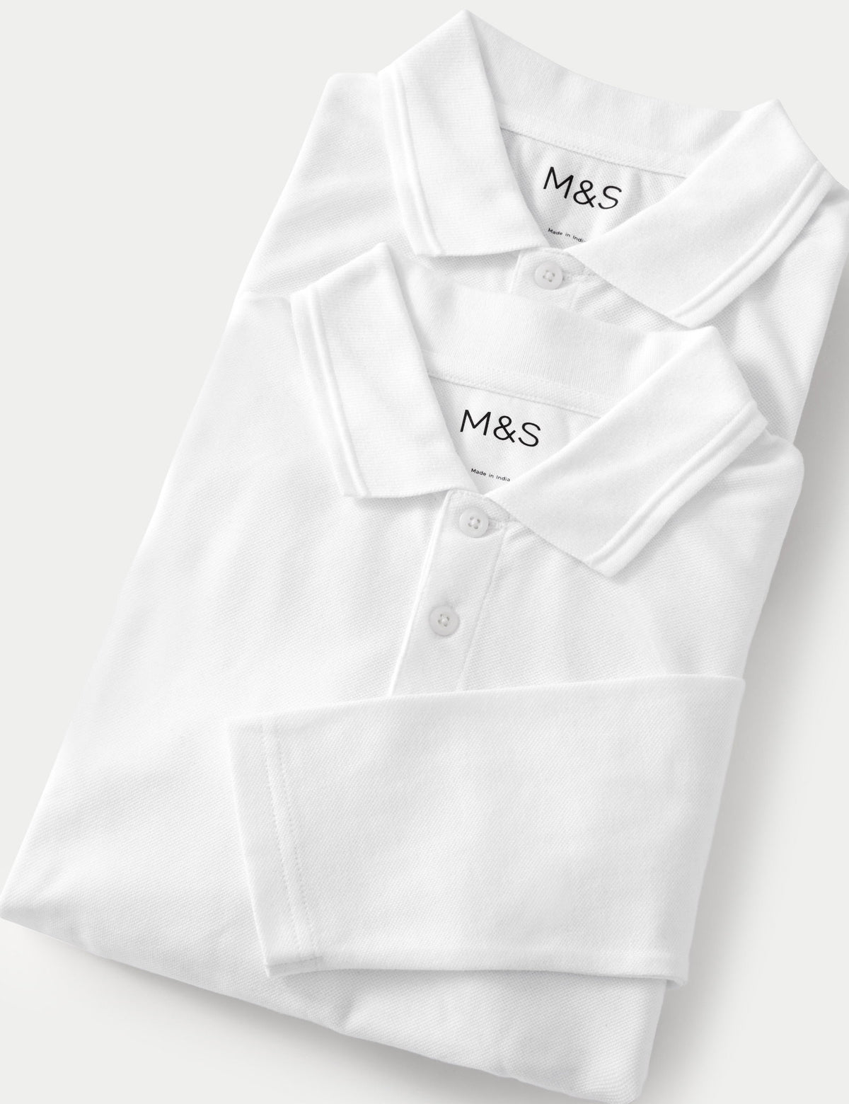 Saf Pamuklu 2'li Polo Yaka T-shirt (2-18 Yaş)