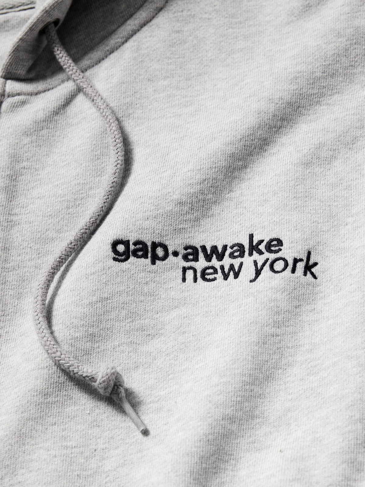 Açık Gri Gap × Awake Ny Heavyweight Oversized Logo Fermuarlı Sweatshirt