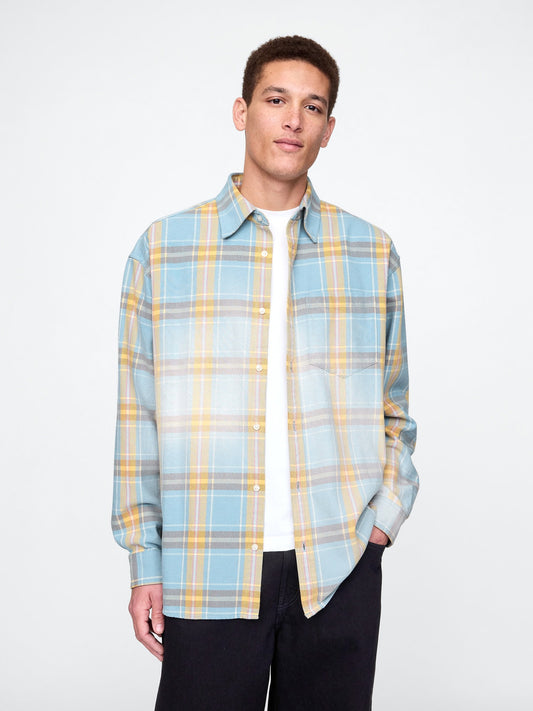 Mavi Sunwashed Twill Oversize Gömlek