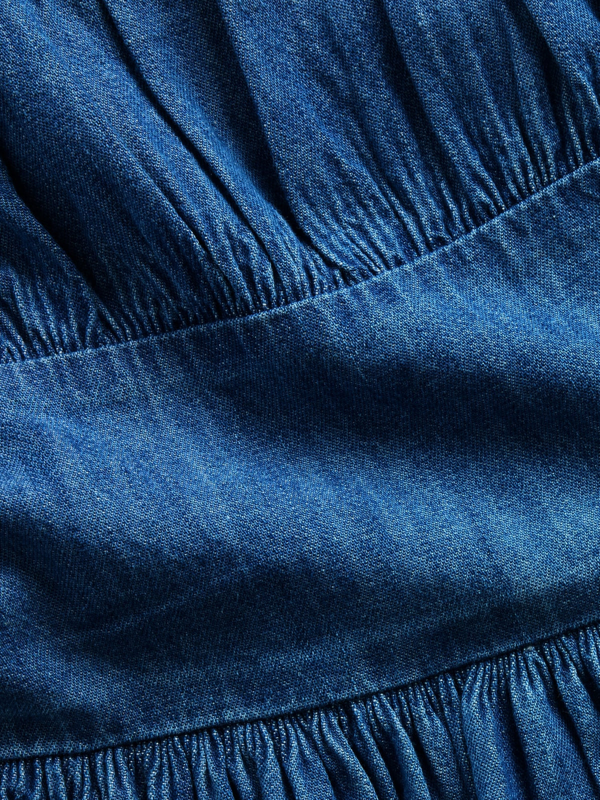 Mavi Denim Puff-sleeve Mini Elbise