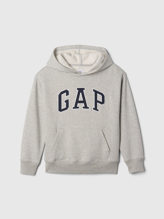 Gri Relaxed Gap Logo Kapüşonlu Sweatshirt