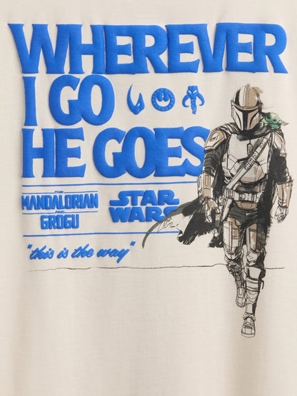 Siyah Star Wars Relaxed Grafik Baskılı T-shirt