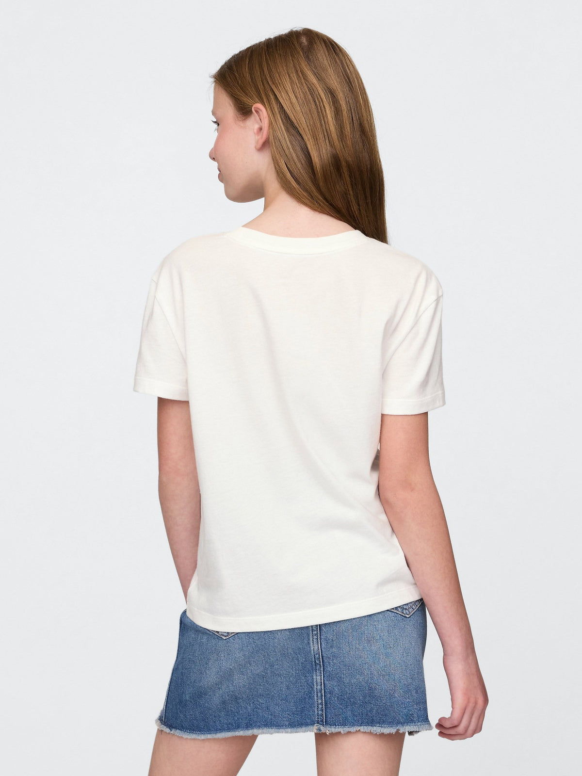 Beyaz Relaxed Grafik T-shirt