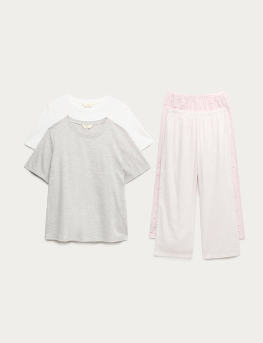 2'li Pamuklu Pijama Takımı