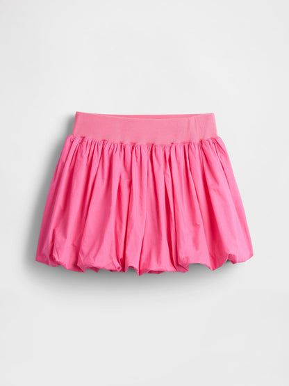Pembe Bubble Şort Etek