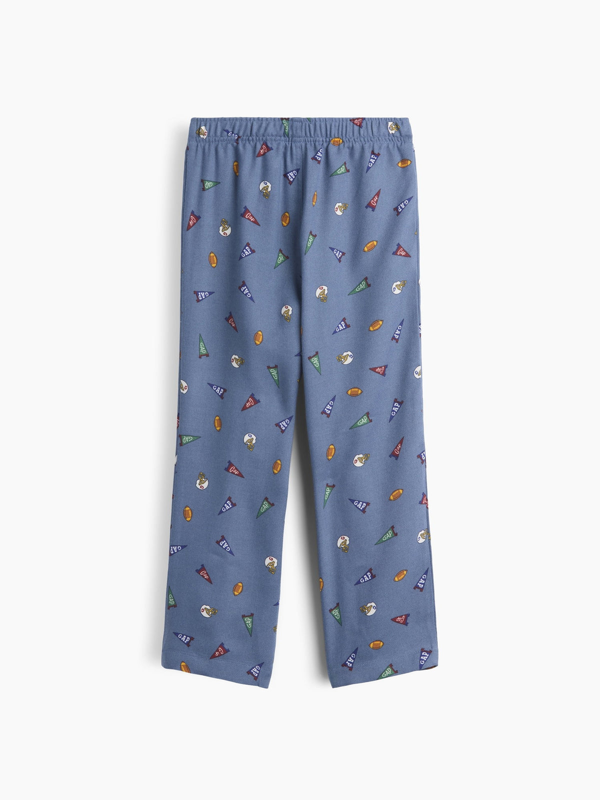 Mavi Baskılı Flannel Pijama Altı