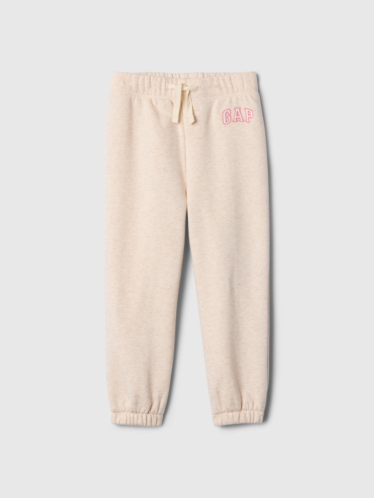 Pembe Gap Logo Kalp Desenli Pull-on Jogger Fleece Eşofman Altı