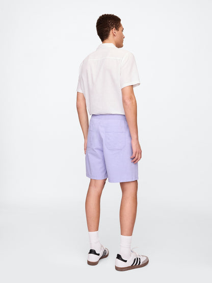 Mor Stretch Twill Şort