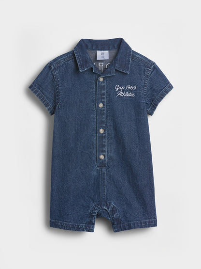 Mavi Denim Gap Logo Şort Tulum