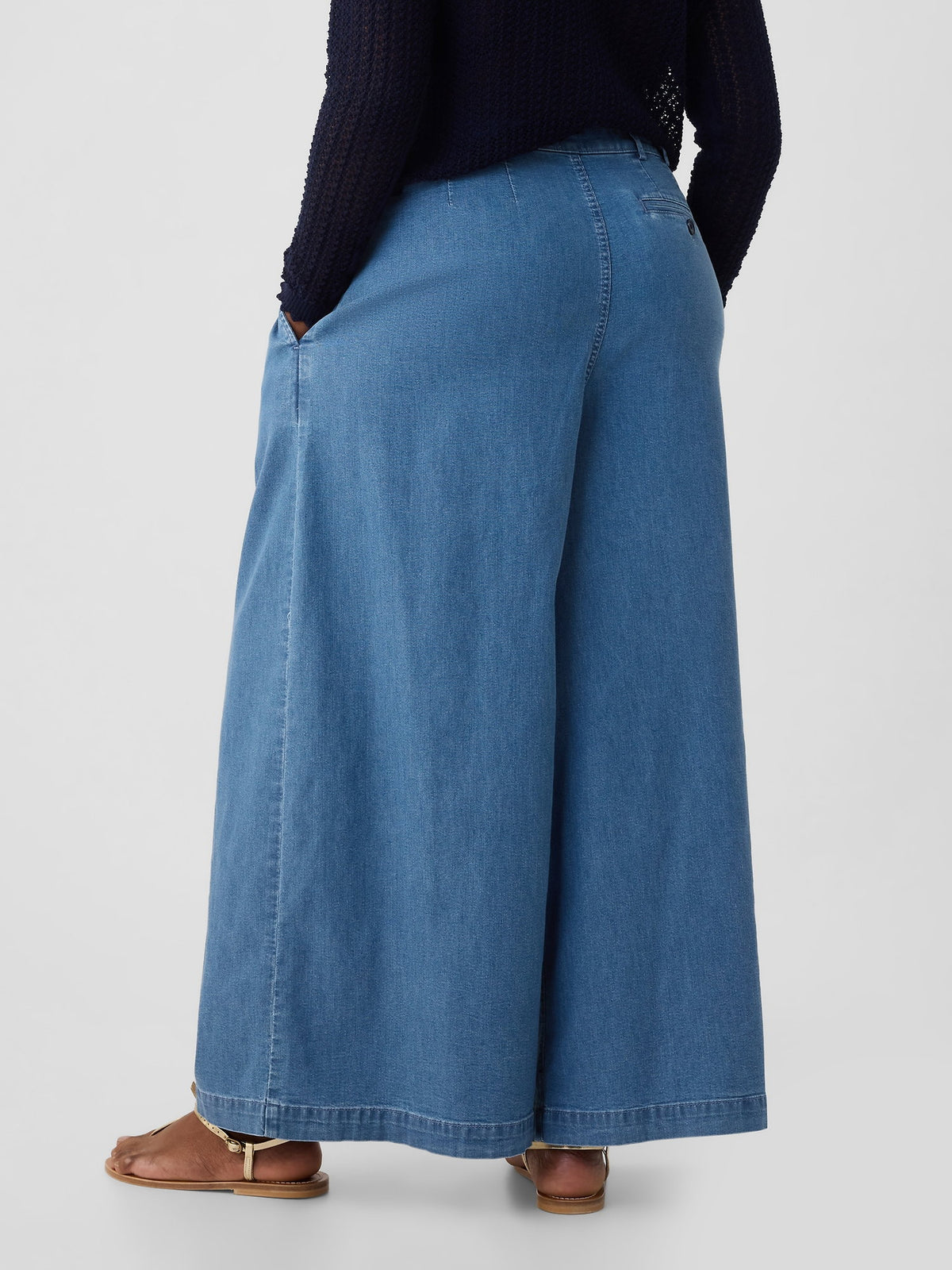 Mavi Gap × Dôen High Rise Wide Leg Jean Pantolon