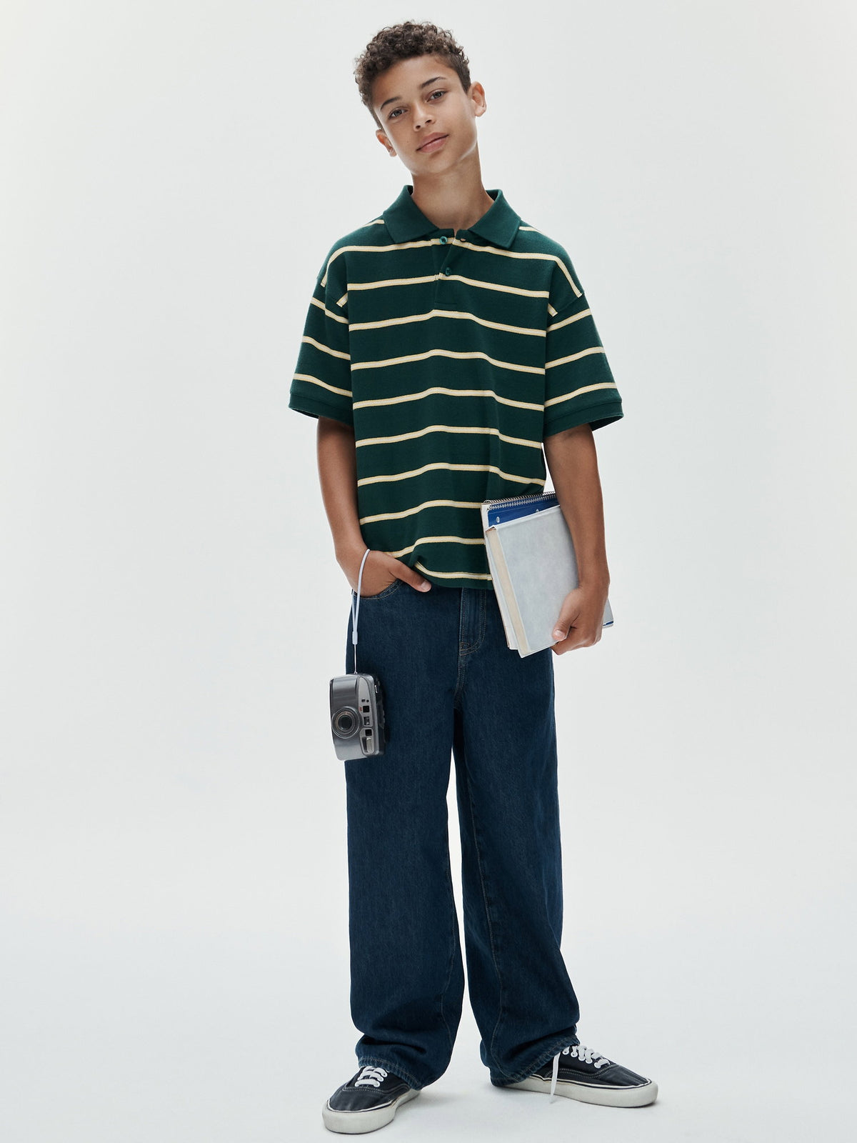 Koyu Mavi Baggy Jean Pantolon